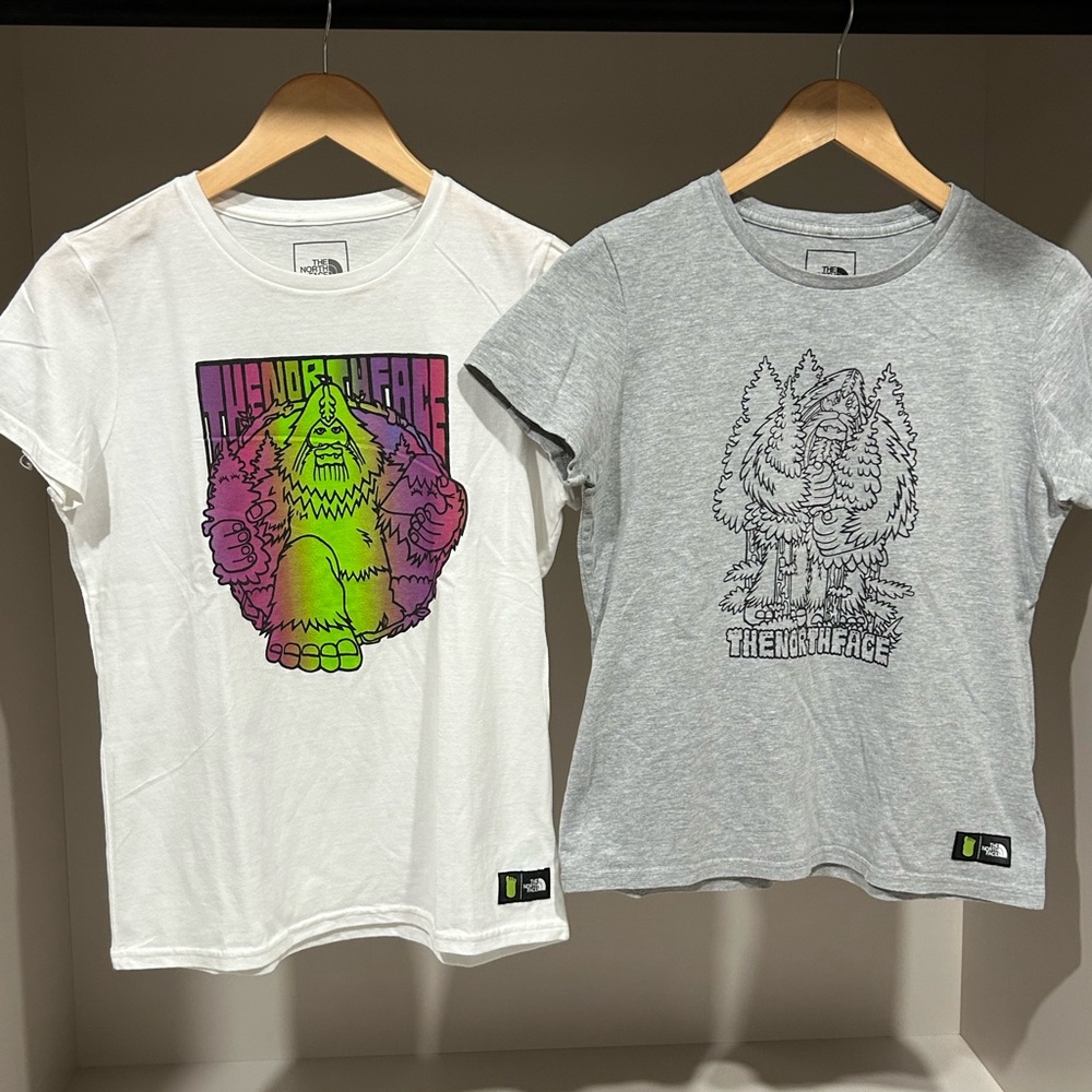 The North Face x BigFootOne collab t shirts